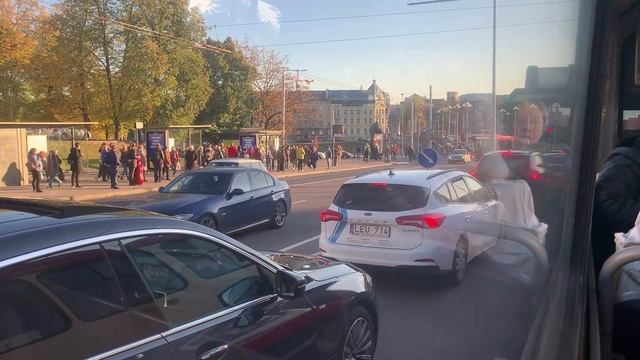 Autumn Trip through Vilnius with Skoda 14 Tr Route 4