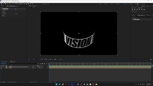 Пересекающиеся текстовые кольца в Adobe After Effects