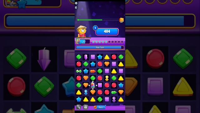 Solo Challenge Perfect Heist 10 Move Fireworks Festival+Bombs Away 880 Score Match Masters.