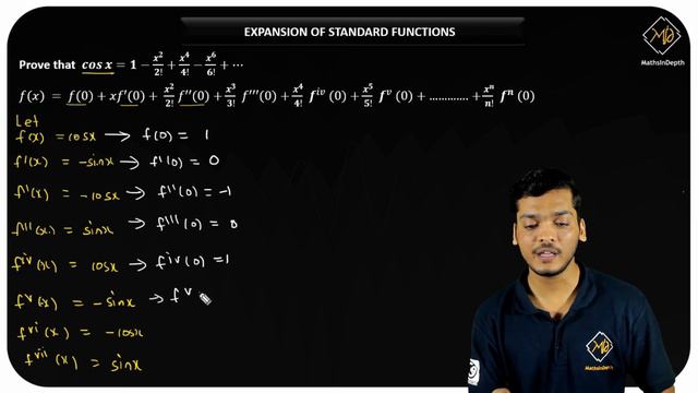 Expansion Of Cosx | Maclaurin Series