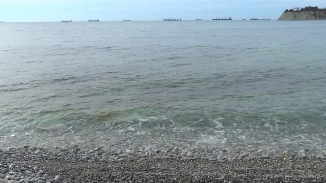 Геленджик. Погода 14 декабря 2017г. Дикий пляж в Голубой бухте