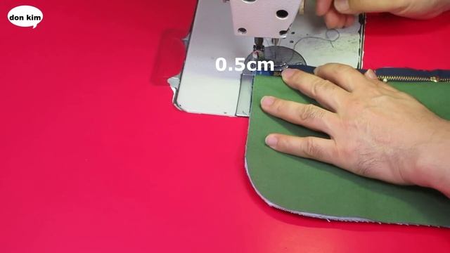 DIY밑이 둥근 파우치/V 패치웍/ Scraps/ V-patchwork/Cute 