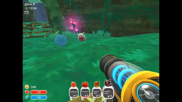 ферма и приключения в slime rancher #2  два игрока в одной игре ( тупое видио-_-)