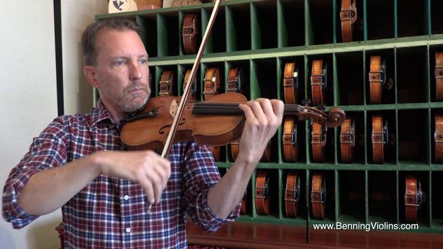 Fine Violin Crafted By French Violinmaker J. B. Collin-Mézin In 1883