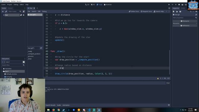 Godot Coding Challenge #1: Starfield