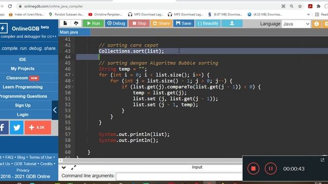 Solved!!! Jurus Jitu Dan Super Cepat Untuk Sorting / Pengurutan Pada Data ArrayList - MESTI DICOBA