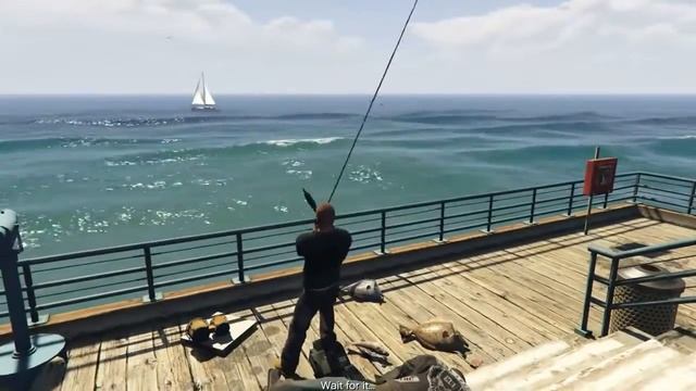 ОХОТА НА АКУЛУ В GTA 5! РЫБАЛКА В GTA 5!