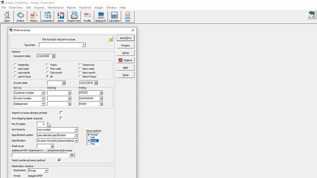 Adagio OrderEntry - 9.3A Print Forms Updates