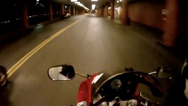 Having Some Fun In The Rain Honda VFR750F