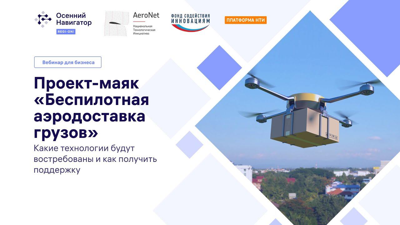 Проект-маяк «Беспилотная аэродоставка грузов»: возможности для бизнеса #навигатор2021