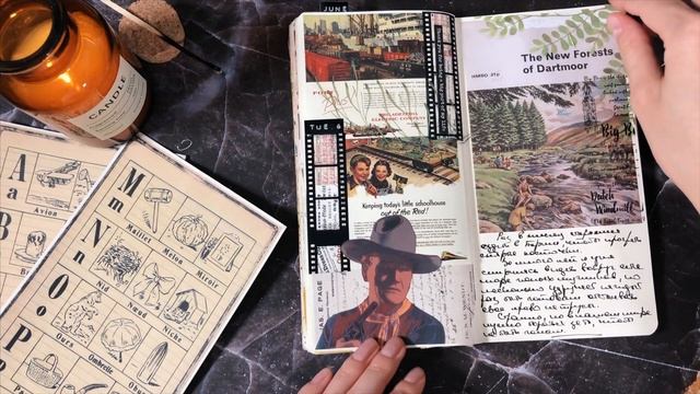 АСМР Украшаю Личный Дневник // СКРАПБУКИНГ // Journal With Me ASMR