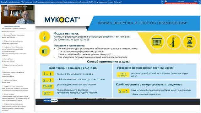 23 декабря 2021 Актуальные проблемы реабилитации и профилактики осложнений после COVID–19