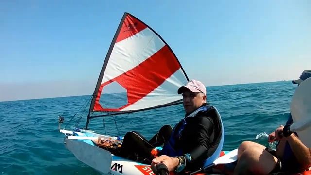 kayak with sail