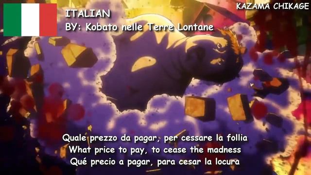 Shinzou Wo Sasageyo! Multilanguage / Shingeki No Kyojin Season 2 Opening Lyrics / 13 Languages