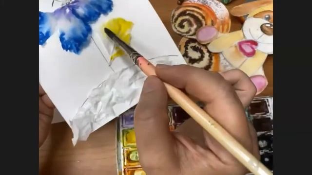 ?Волшебный цветок из салтфеток