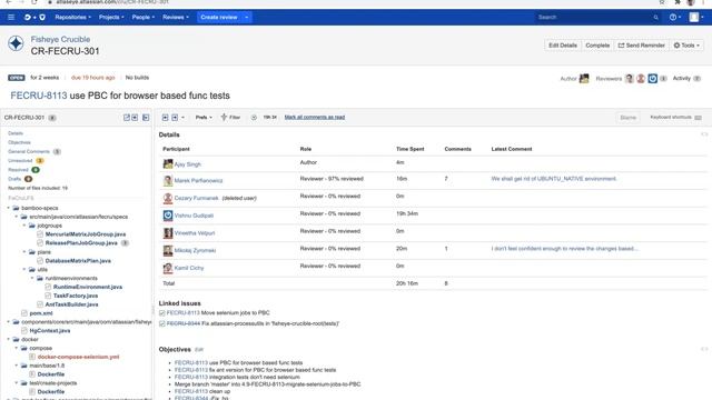 Fish Eye Crucible  Review Page Alignment Changes
