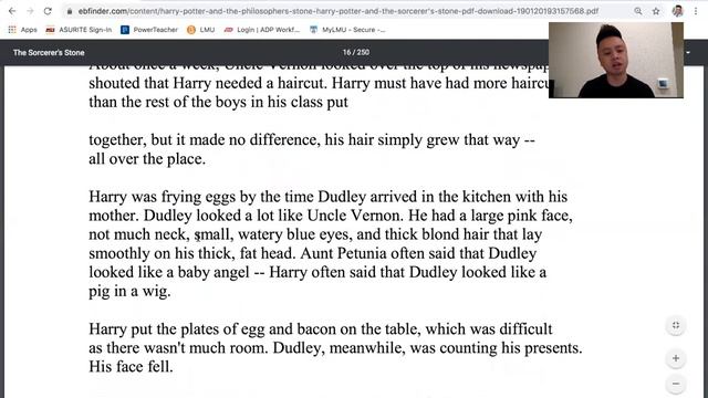 Read Harry Potter With Mr. Tolentino