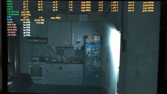 RE3 REMAKE - GTX 970 - Static Testing(2 Mins) - APARTMENT(Beginning) - 4-Way Sli @ 4k + 150% IQ