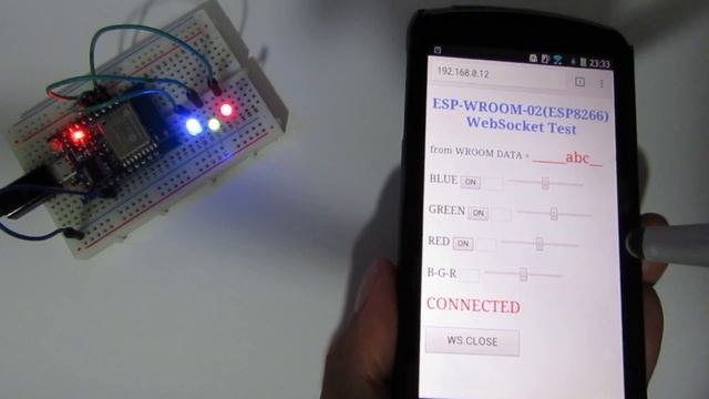 WebSocket ライブラリ化最中で、ボタンとスライダー作ってみた。