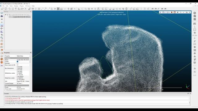 CloudCompare - Clean Point Cloud By Cutting