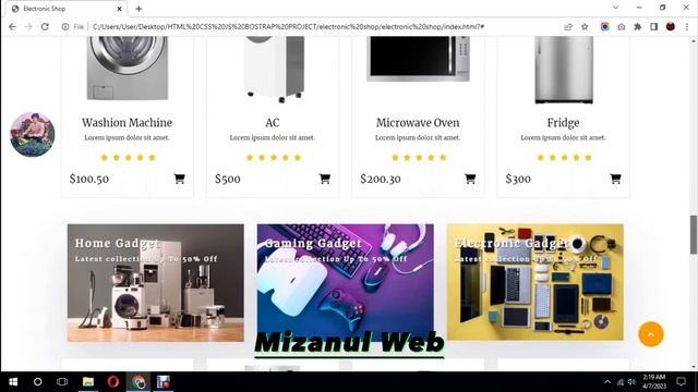 Responsive Electronic E-commerce Website Using HTML, CSS _ BOOTSTRAP 5