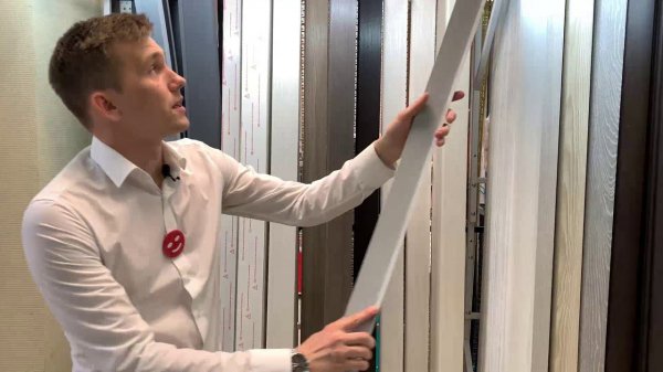 Плинтус ХДФ Dollken S60 60 мм х 2,575м 1248 Бело-серый