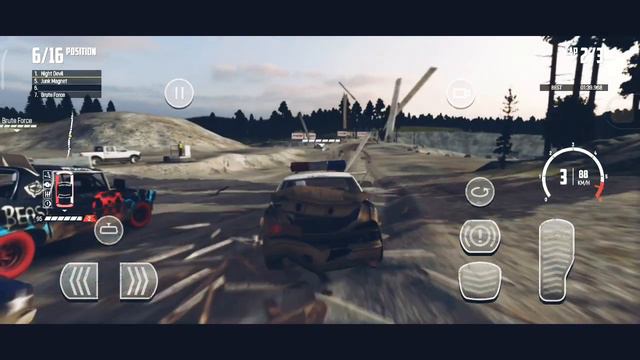 Sandstone Raceway Track Gameplay. Racing (Wreckfest Mobile)