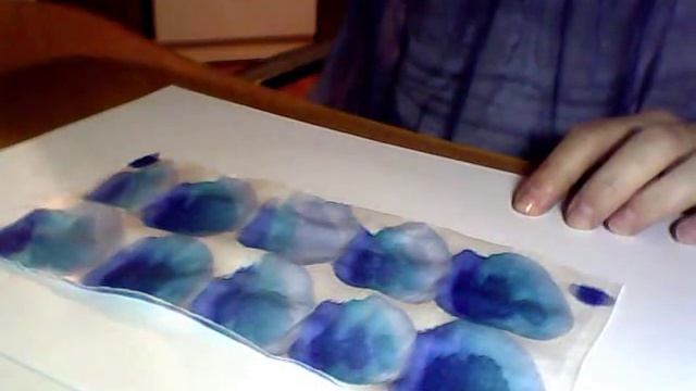 Окраска синий