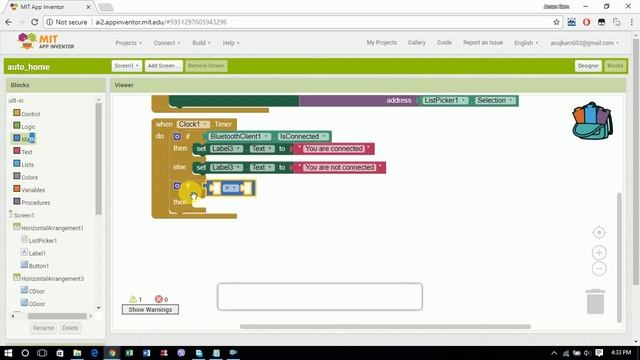 How To Make Home Automation App In MIT App Inventor 2