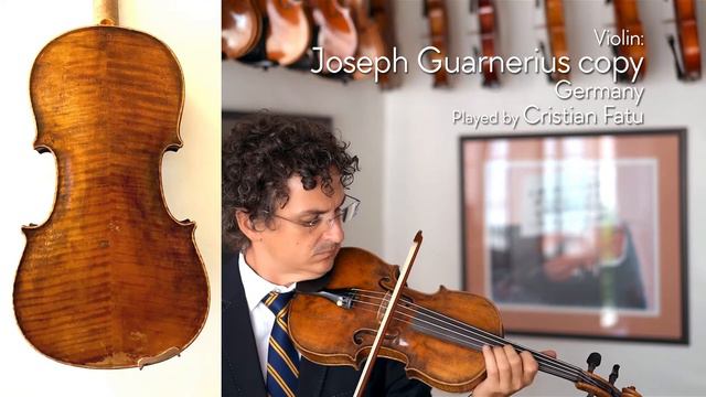 (sold) German Joseph Guarnerius Copy / Cristian Fatu / At The Metzler Violin Shop
