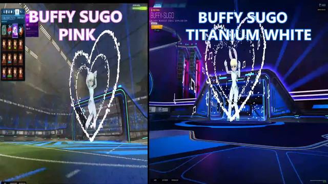 Buffy Sugo Pink Buffy Sugo Titanium White Side By Side