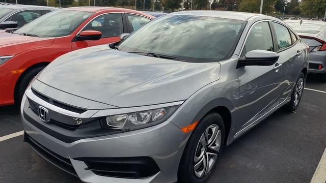 2017 Silver Metallic Honda Civic 4D Sedan #8115