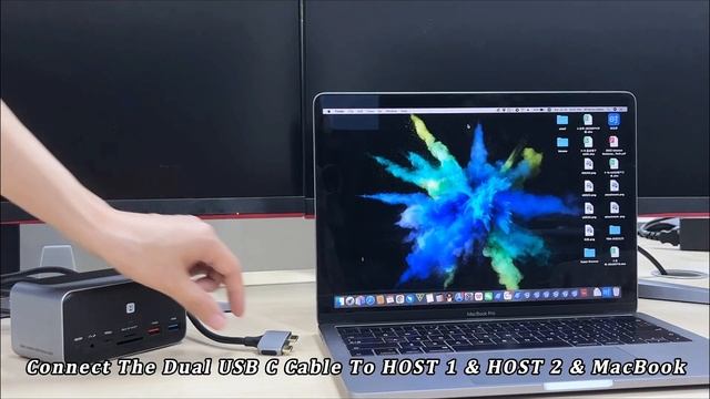 How To Set Up Dual 4K Monitor For MacBook Using The UDS025 Docking Station