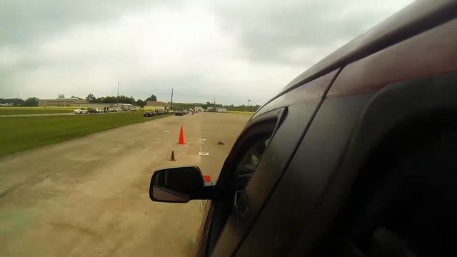 Toyota Tundra Racing Through The Obstacle Courses At HP Academy