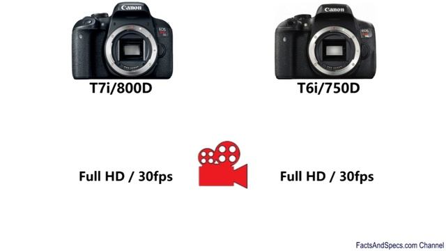 Canon EOS T7i/800D Vs Canon EOS T6i/750D