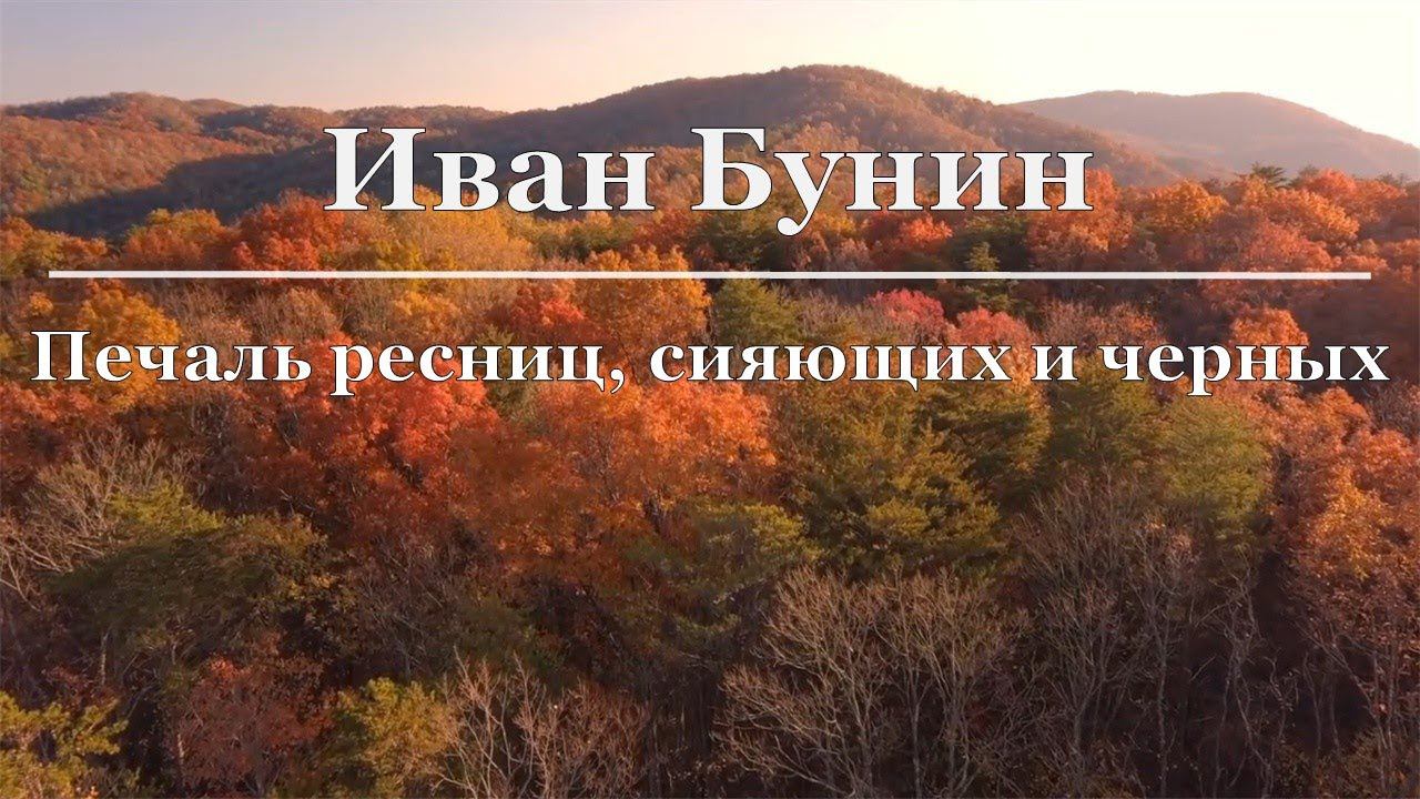 Иван Бунин - Печаль ресниц сияющих и черных