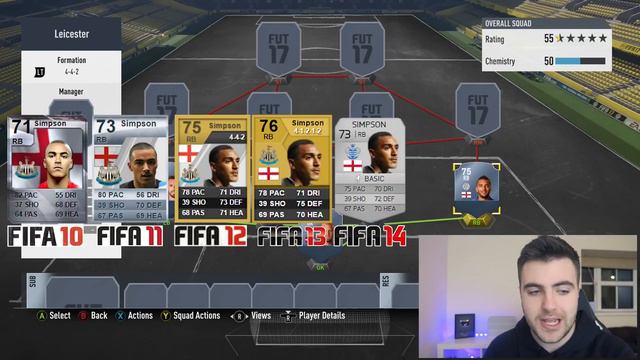 FIFA 10-17 - LEICESTER TITLE WINNERS, HOW THEY CHANGED IN FUT! #1