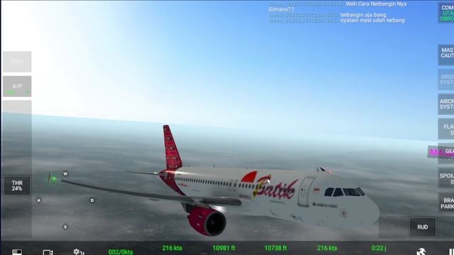 Real Flight Simulator ( RFS ) Singapura To Malaysia  ( SNG-KUL ) Bersama BATIK AIR