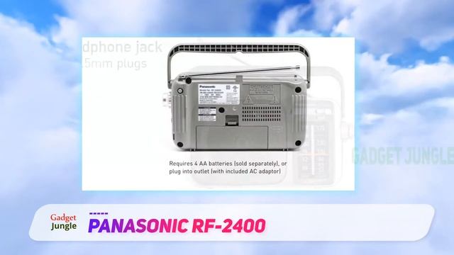 Best Portable Radios 2022 - PANASONIC RF-2400 Review