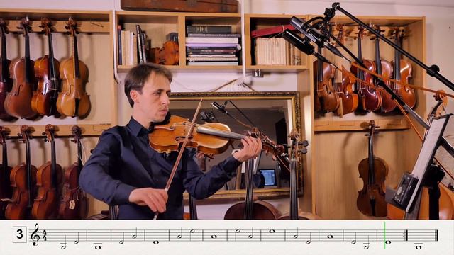 Violin Chapter 1, Exercise 2, Smooth Bow Changes (♩ = 60)