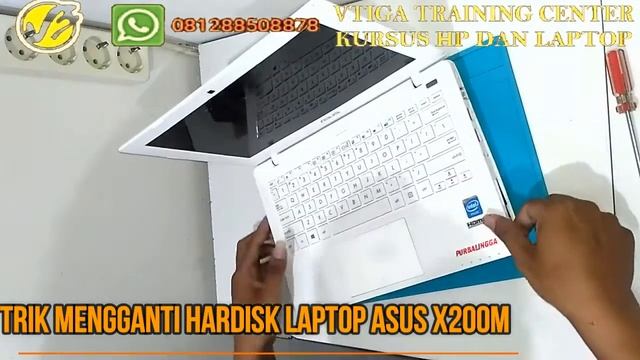 TRIK MENGGANTI HARDISK LAPTOP ASUS X200M