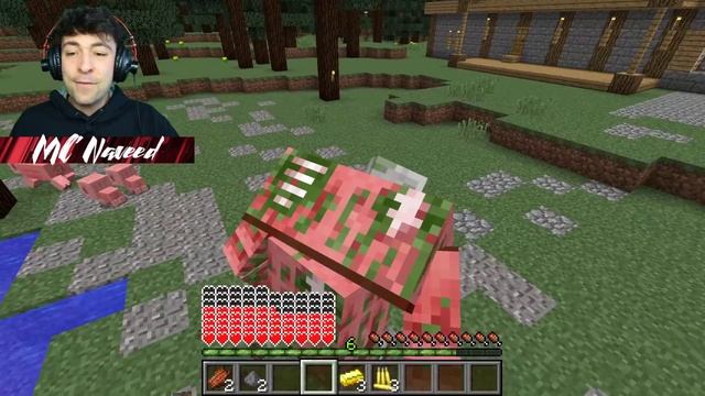 Minecraft EXTREME LIFE AS A ZOMBIE PIGMAN MOD / BUILD A HOUSE AND SURVIVE INSIDE !! Minecraft Mods