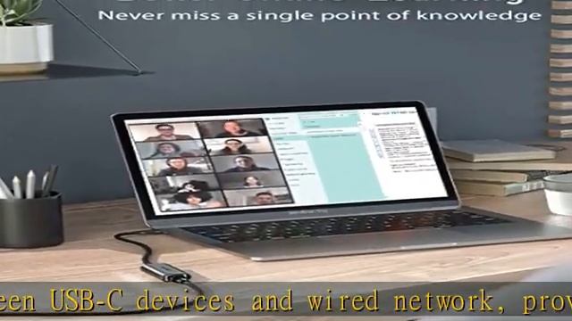 USB C To Ethernet Adapter, Uni Driver Free RJ45 To USB C [Thunderbolt 3/4 Compatible], 1Gbps Type-C