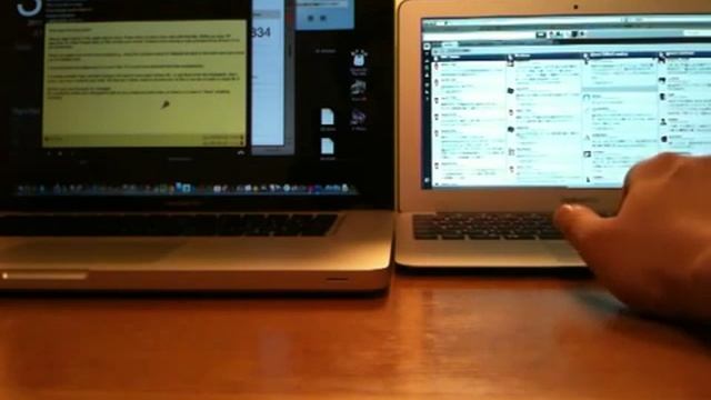 MacBookPro(mid 2010)とMacBookAir(mid 2011)の速度比較