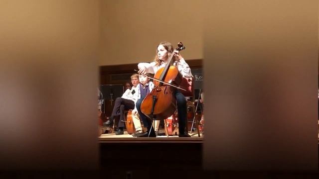 Bach, Prelude From D-minor Cello Suite. Serge Kalinovsky, Cello (11 Y.o.)