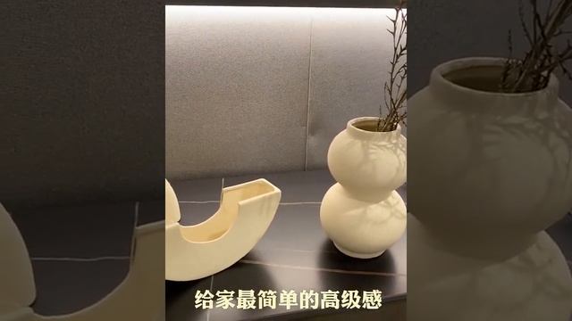 Dried Flower Arrangement Small Vase Simple Plain Ceramic Ornaments