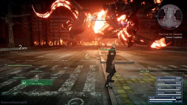 FINAL FANTASY XV: Royal Edition - CERBERUS Boss Fight @ 1080p (60ᶠᵖˢ) HD ✔