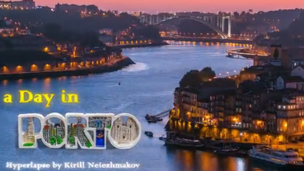 День в Порто. Португалия Timelapse/Hyperlapse