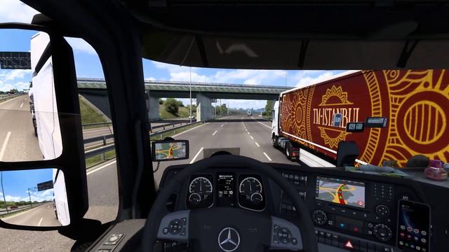 MERCEDES BENZ ACTROS MP4 / İSTANBUL - BURGAZ | ETS2 #vlog #roleplay #realisticdriving 1.48