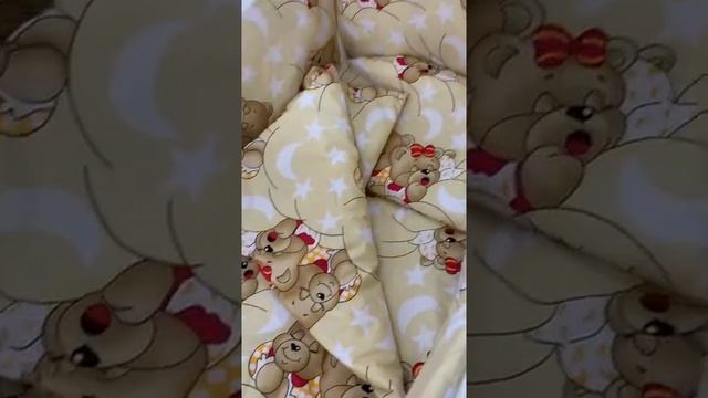 детская постель Qvatro Gold RG_08 желтая (мишки спят)